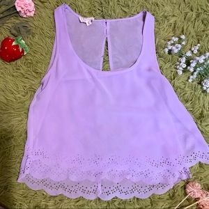 Sheer Lavender Top